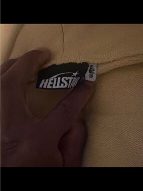 Hellstar Pale Yellow Drawstring Sweatshirt